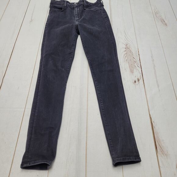 Abercrombie and Fitch the super high rise skinny jeans black stretch long - Picture 1 of 7